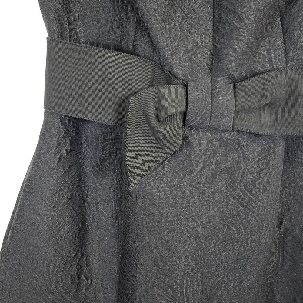 Carolina Herrera Black Jacquard Short LBD, Day to Nights, Sz 4, RARE! - Picture 4 of 10